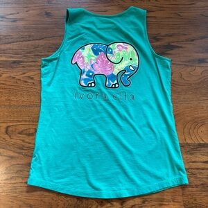 Ivory Ella Green Tank Top